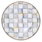 MacKenzie-Childs sterling check dinner plate