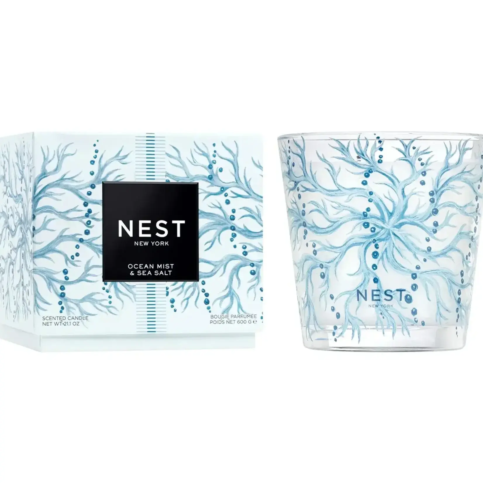 Nest Fragrances Ocean Mist & Sea Salt Decorative 3-Wick Candle
