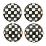 MacKenzie-Childs courtly check appetizer plates, set of 4