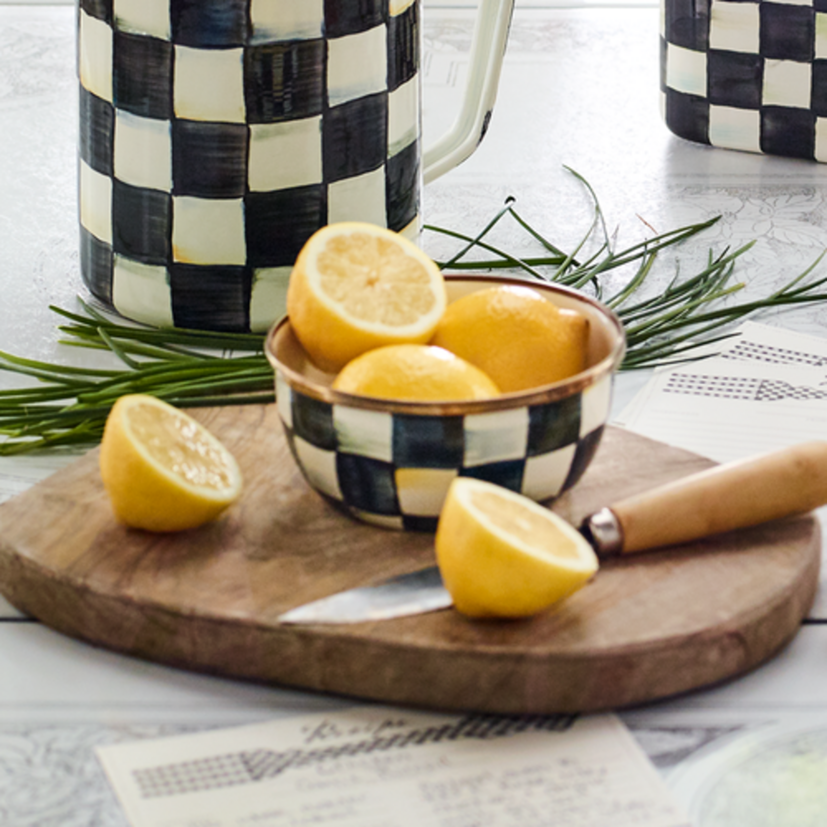 MacKenzie-Childs courtly check pinch bowl