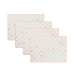 MacKenzie-Childs rosy check cork back placemats, set of 4