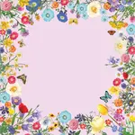 Bespoke Mahjong Preppy Pink Garden Mat w/Tube