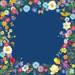 Bespoke Mahjong SAPPHIRE BLUE GARDEN MAT w/ Tube