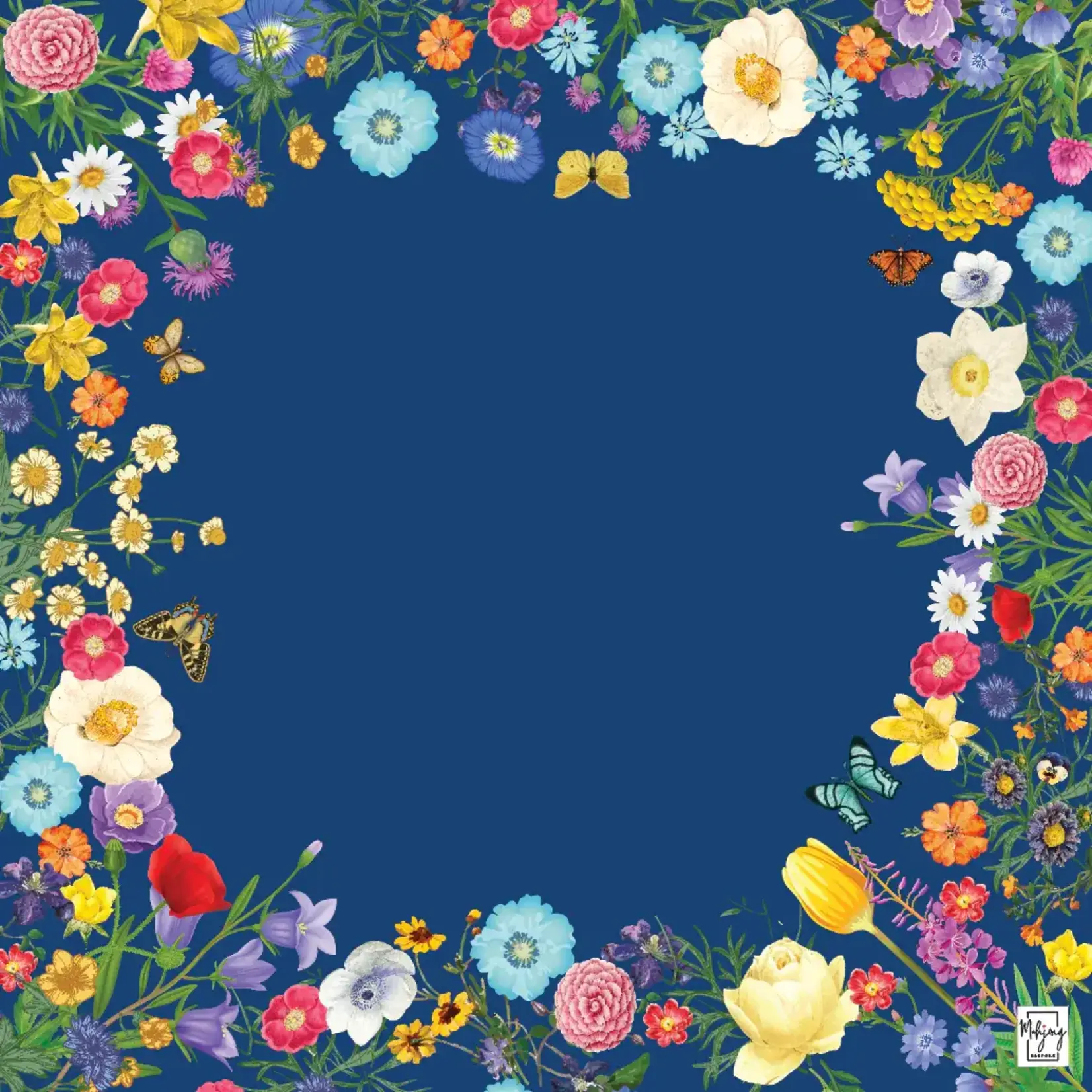 Bespoke Mahjong SAPPHIRE BLUE GARDEN MAT w/ Tube