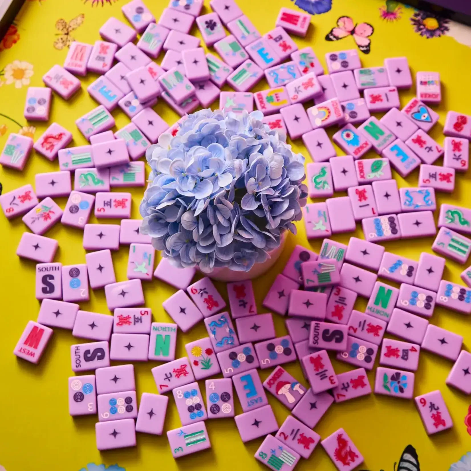 Bespoke Mahjong CHARTREUSE GARDEN MAT no tube