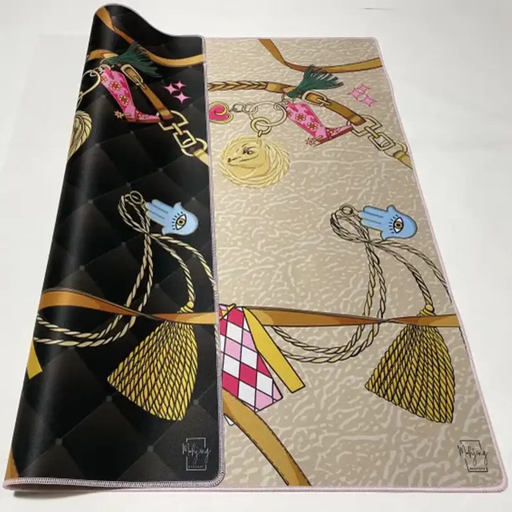 Bespoke Mahjong Double the Fun/YEAR OF THE HORSE MAT - PLEATED (Double Sided) w/ tube