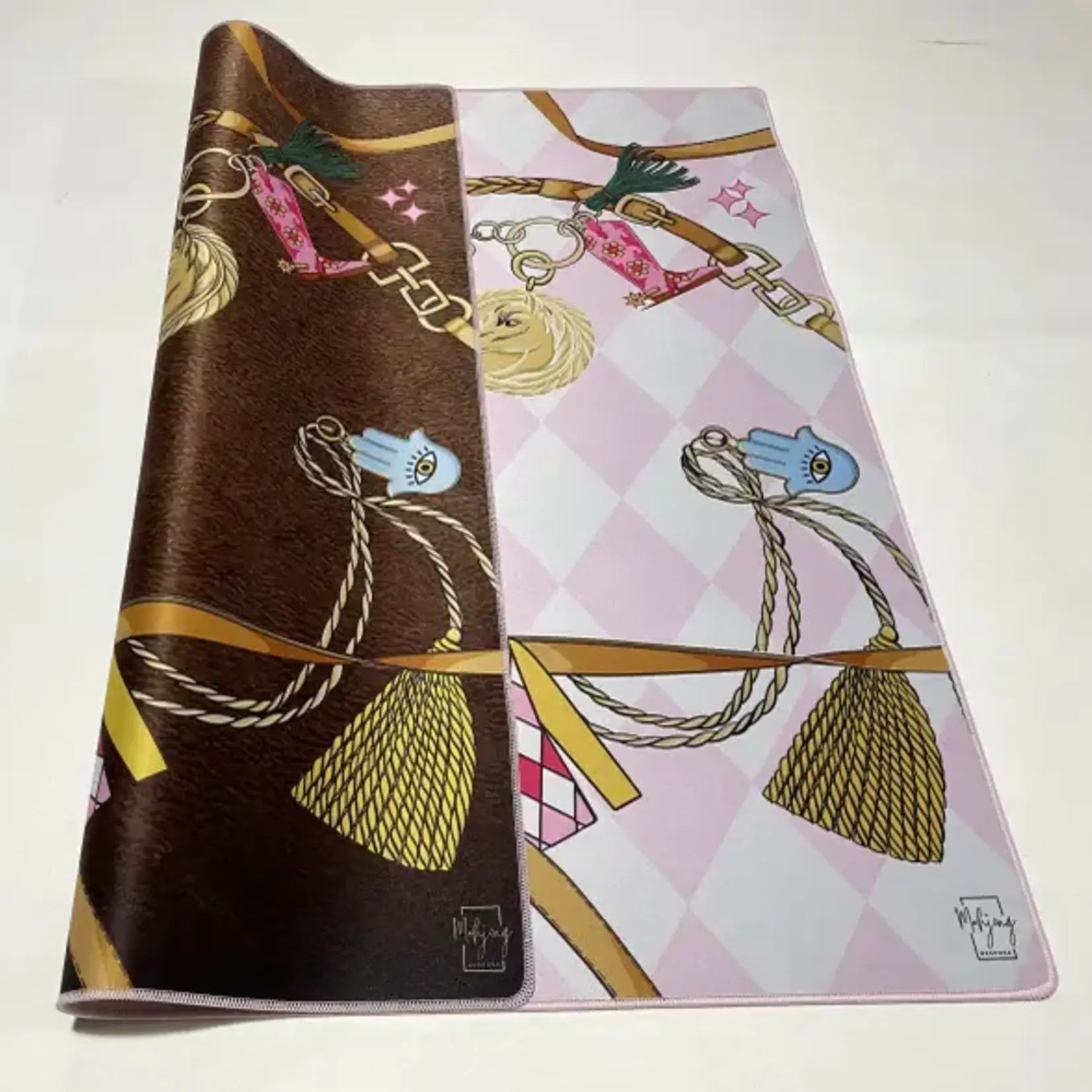 Bespoke Mahjong Double the Fun/YEAR OF THE HORSE MAT - HARLEQUIN (Double Sided) no Tube