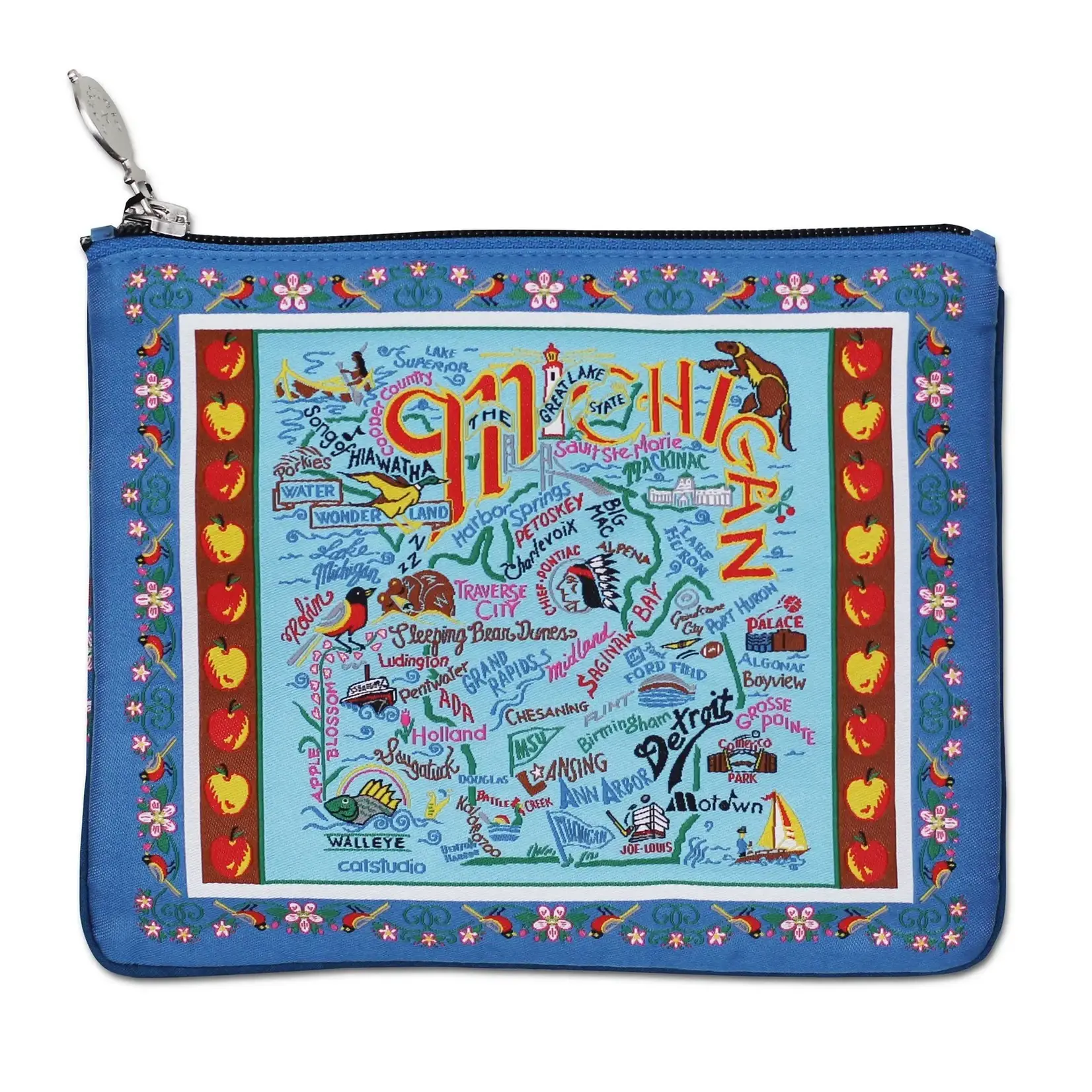Catstudio Michigan Zip Pouch-Blue