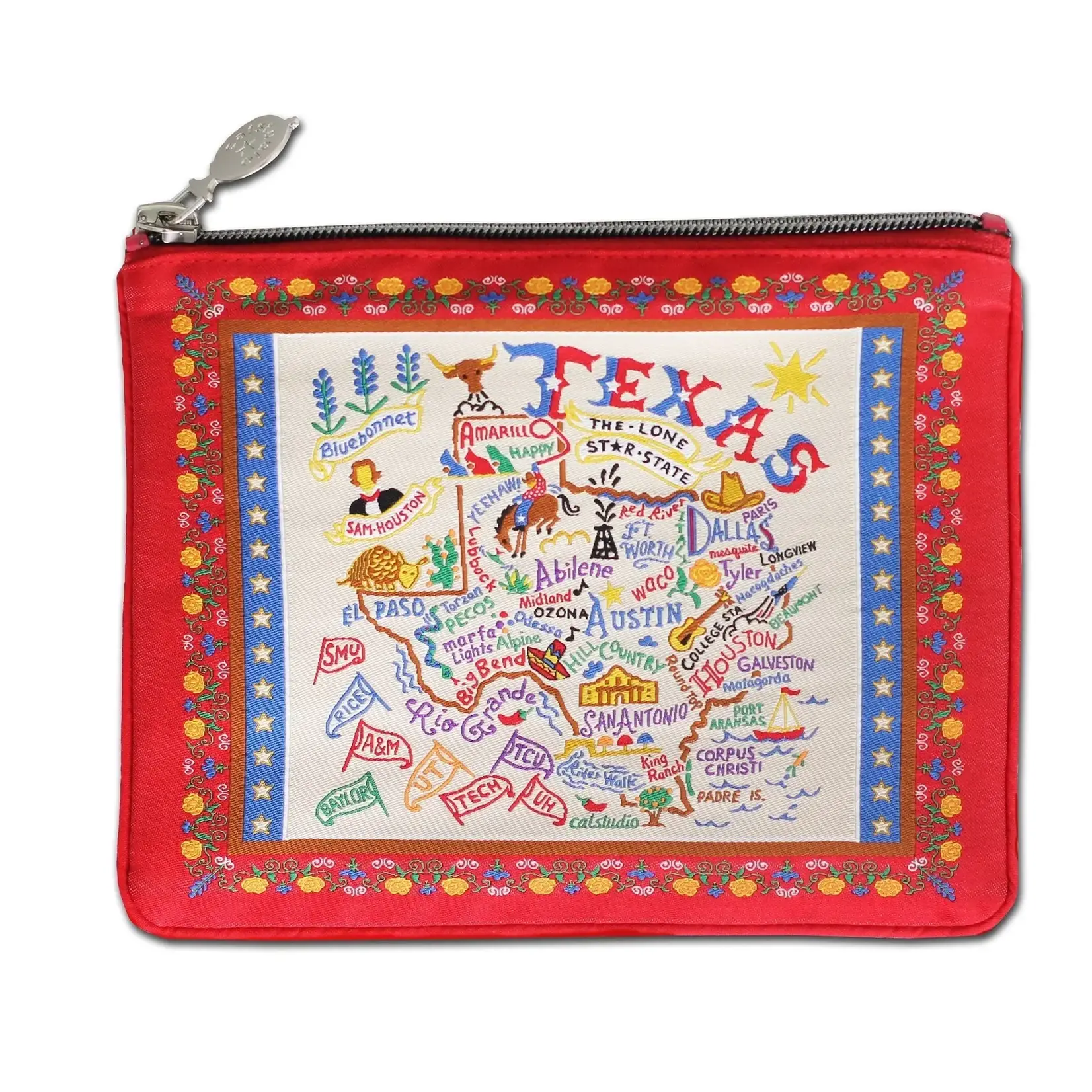 Catstudio Texas Zip Pouch- Red