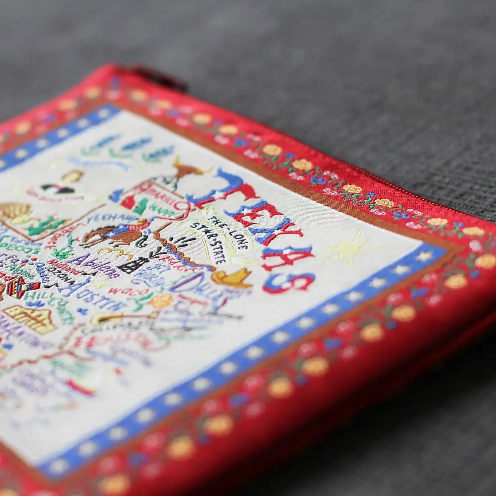 Catstudio Texas Zip Pouch- Red