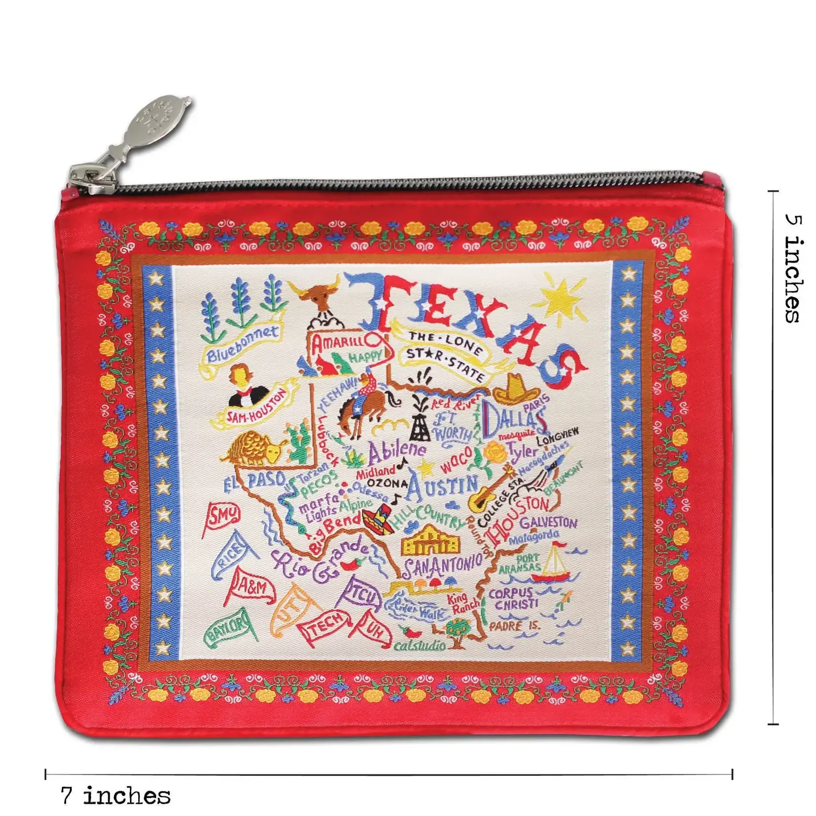 Catstudio Texas Zip Pouch- Red