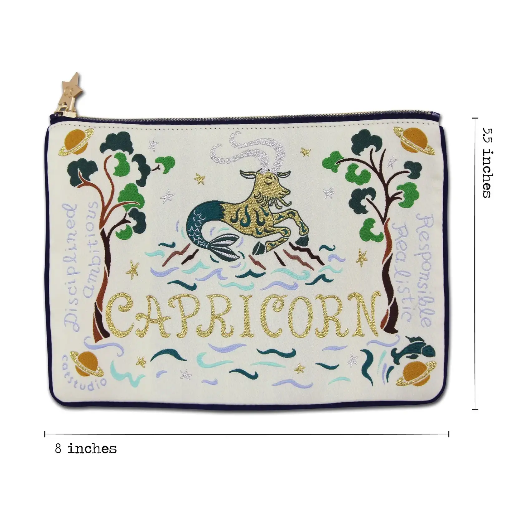 Catstudio Capricorn Astrology Zip Pouch