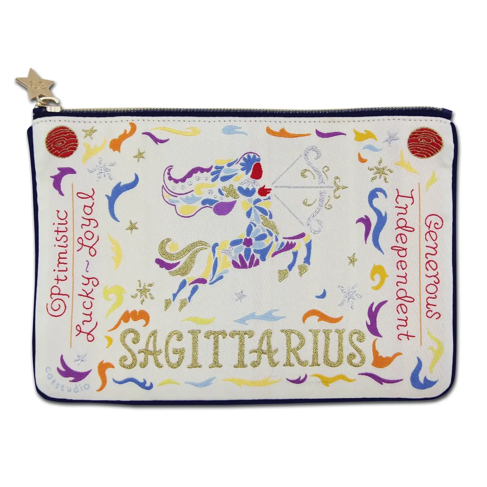 Catstudio Sagittarius Astrology Zip Pouch