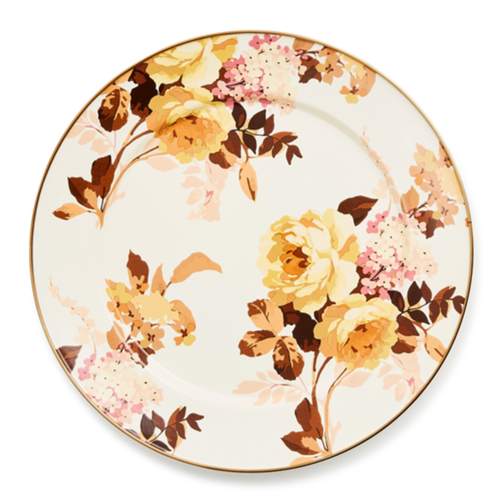 MacKenzie-Childs wild rose white charger/plate