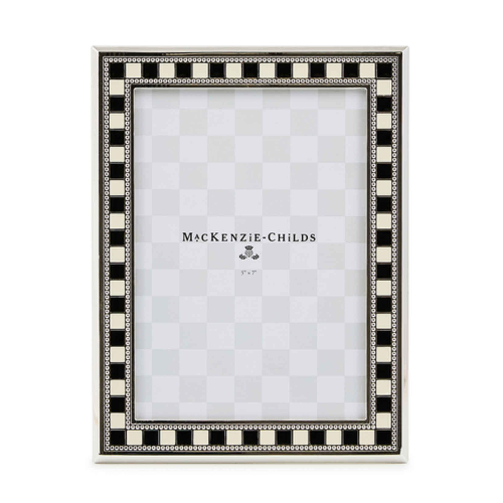 MacKenzie-Childs celebrate silver plated 5" x 7" frame
