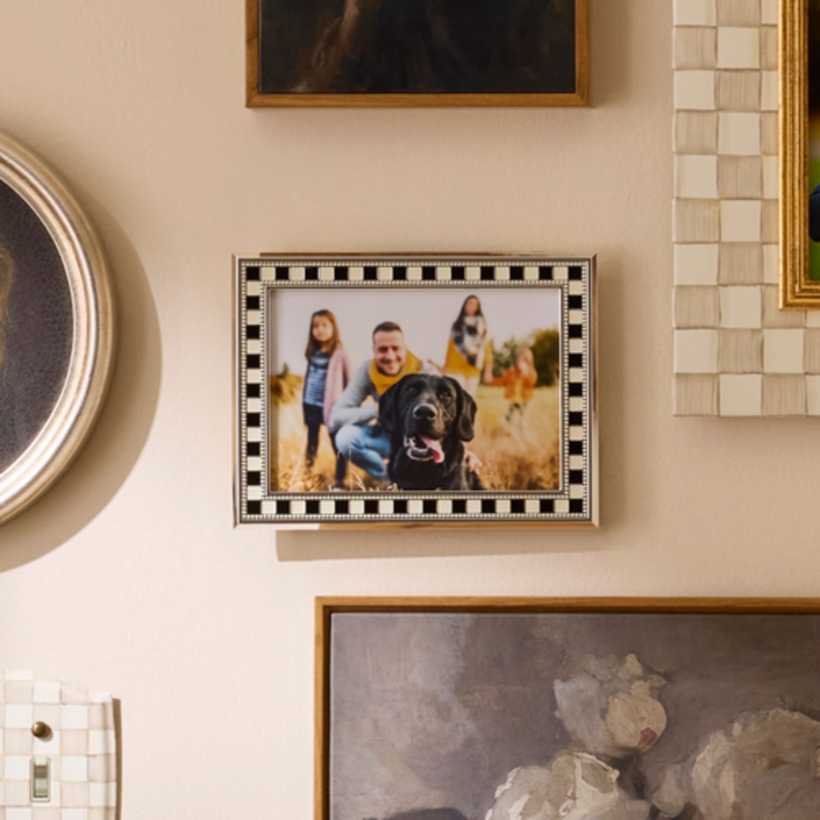 MacKenzie-Childs celebrate silver plated 5" x 7" frame