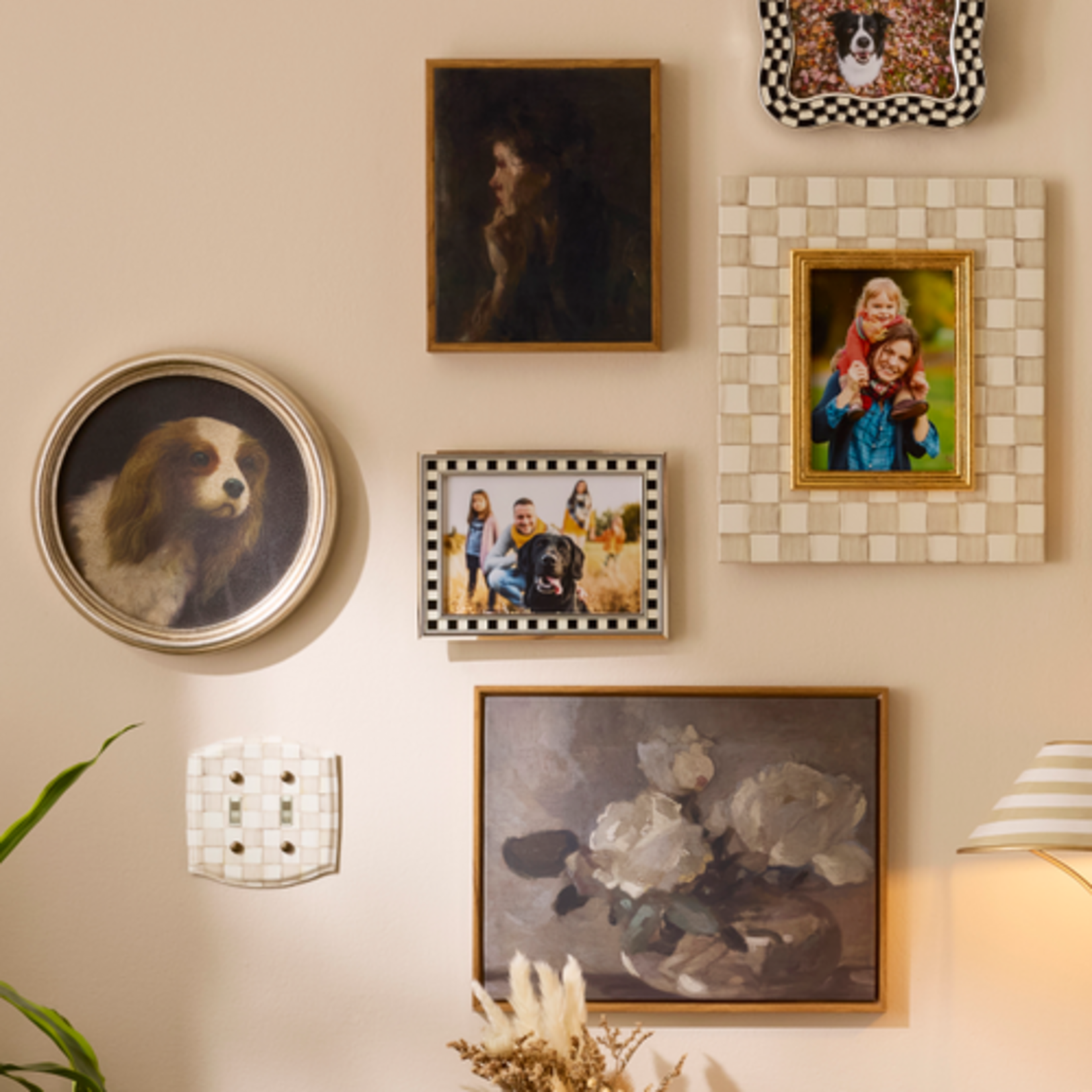 MacKenzie-Childs celebrate silver plated 5" x 7" frame