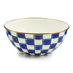 MacKenzie-Childs royal check large everyday bowl