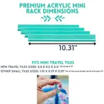 My Fair Mahjong Magenta Travel Premium Acrylic Mahjong Racks