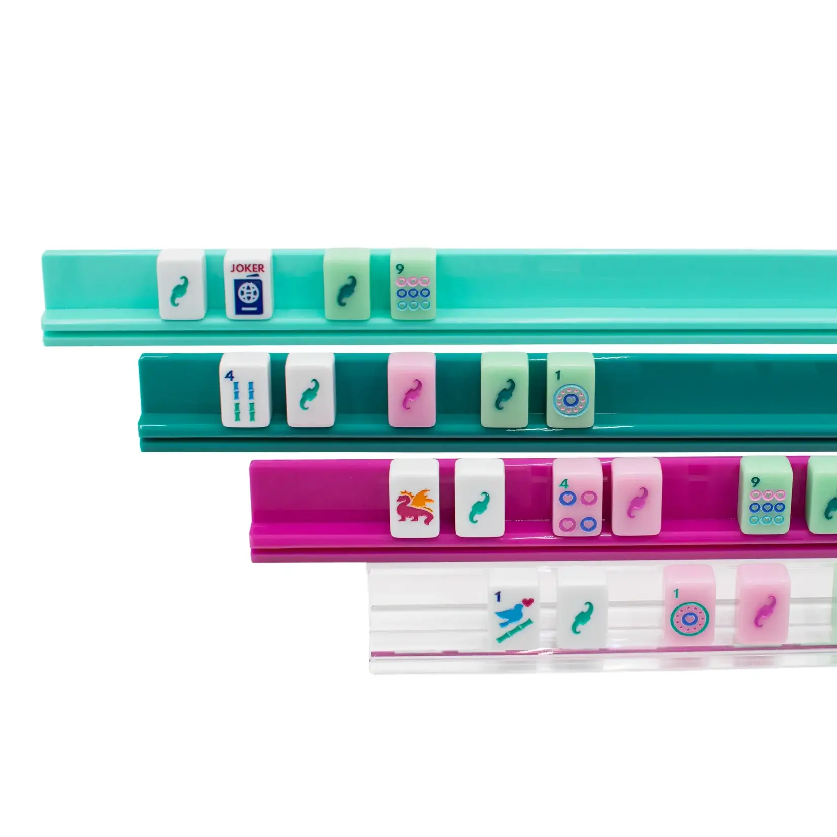 My Fair Mahjong Clear Travel Premium Acrylic Mahjong Racks
