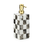 MacKenzie-Childs courtly check capiz soap pump