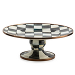 MacKenzie-Childs courtly check mini pedestal platter