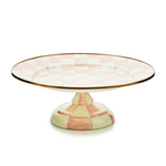 MacKenzie-Childs rosy check small pedestal platter