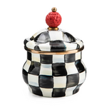 MacKenzie-Childs courtly check lidded sugar bowl