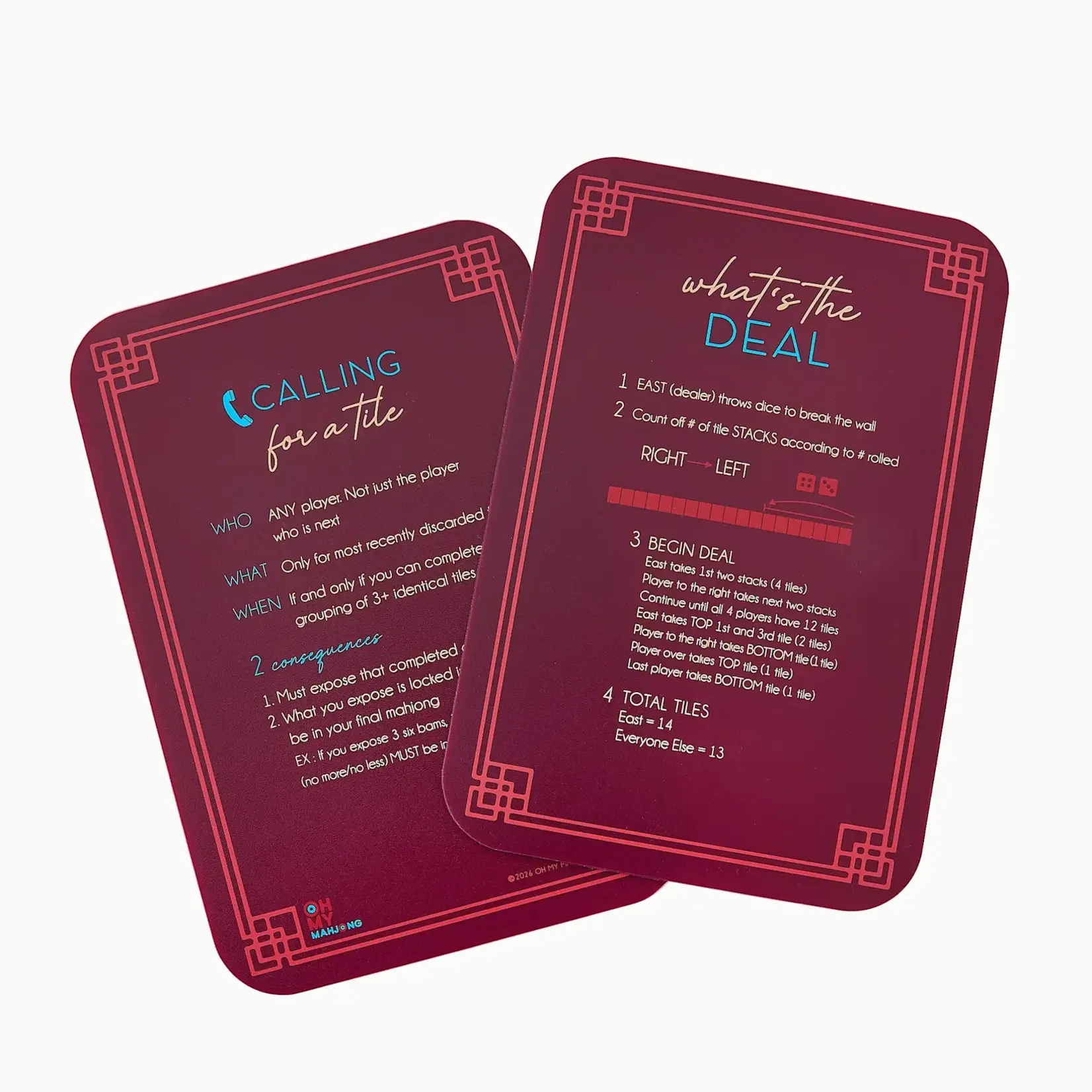 Oh My Mahjong Burgundy Shuffler