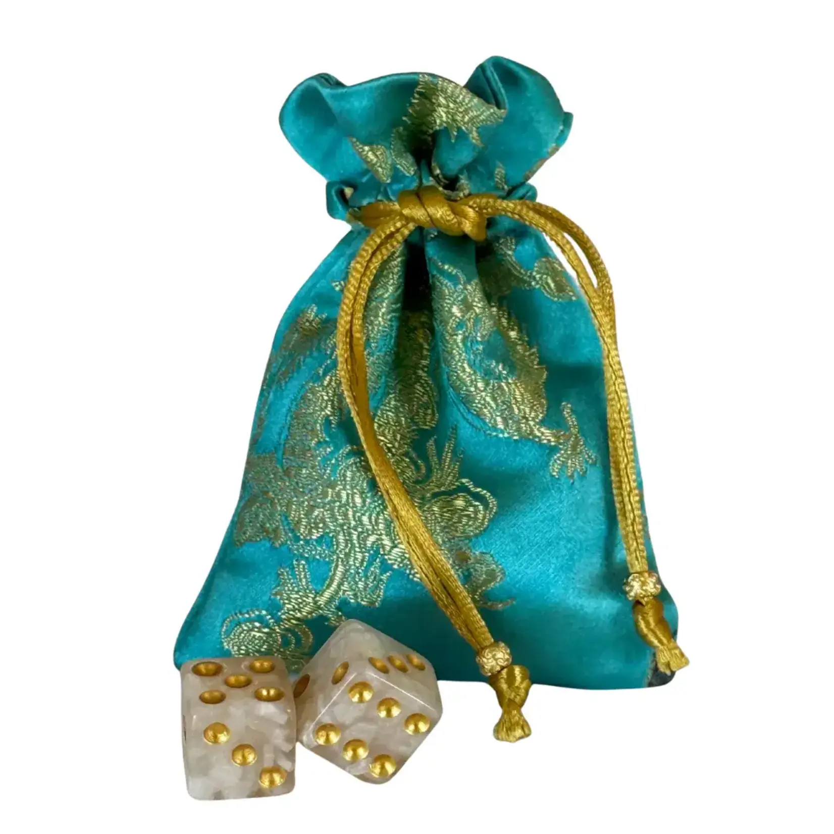 Club Mah Jenn Mother of Pearl Luxury Dice- Teal