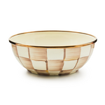 MacKenzie-Childs mocha check everyday bowl