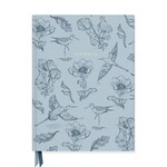 Good JuJu Blue Botanical Bird Toile Journal