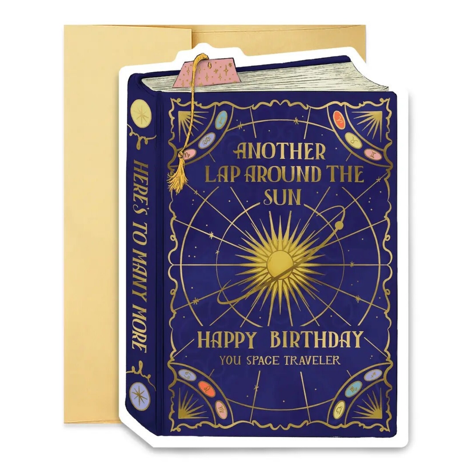 Good JuJu Cosmos Birthday Book Cover Diecut Card