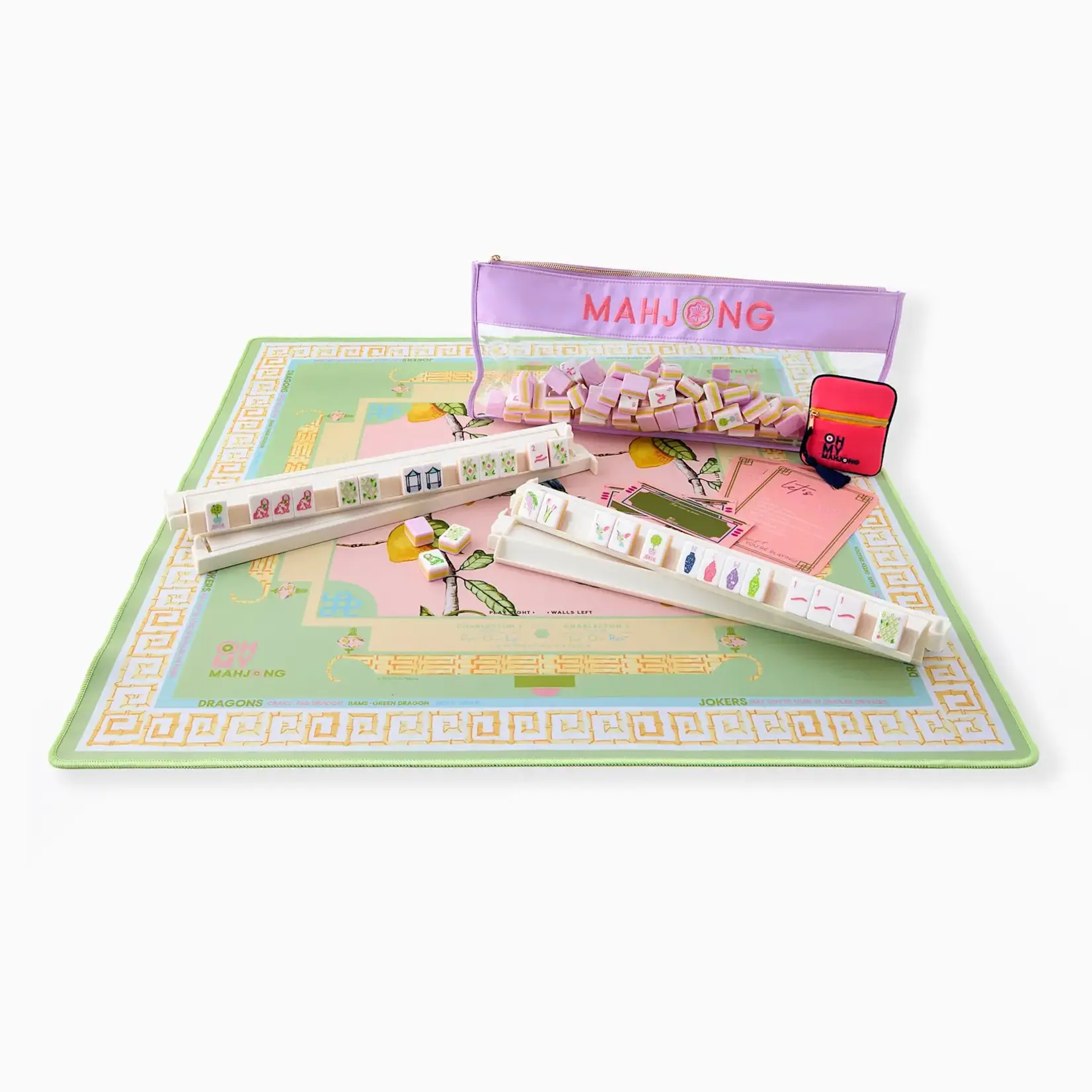 Oh My Mahjong Citrus Songbird Mat in Tube