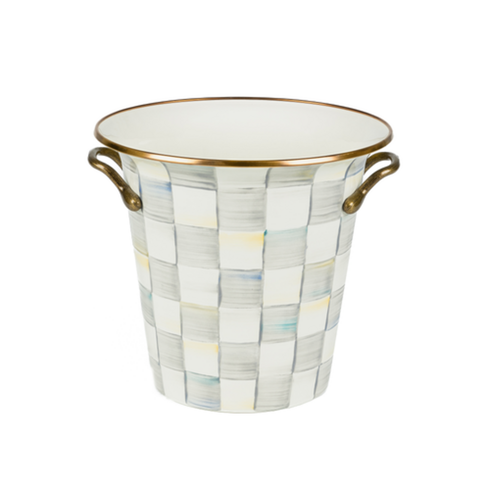 MacKenzie-Childs sterling check wine cooler