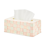 MacKenzie-Childs rosy check standard tissue box cover