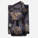 Elizabetta Made in Italy USA Prosecco - Silk Jacquard Tie - Midnight Blue