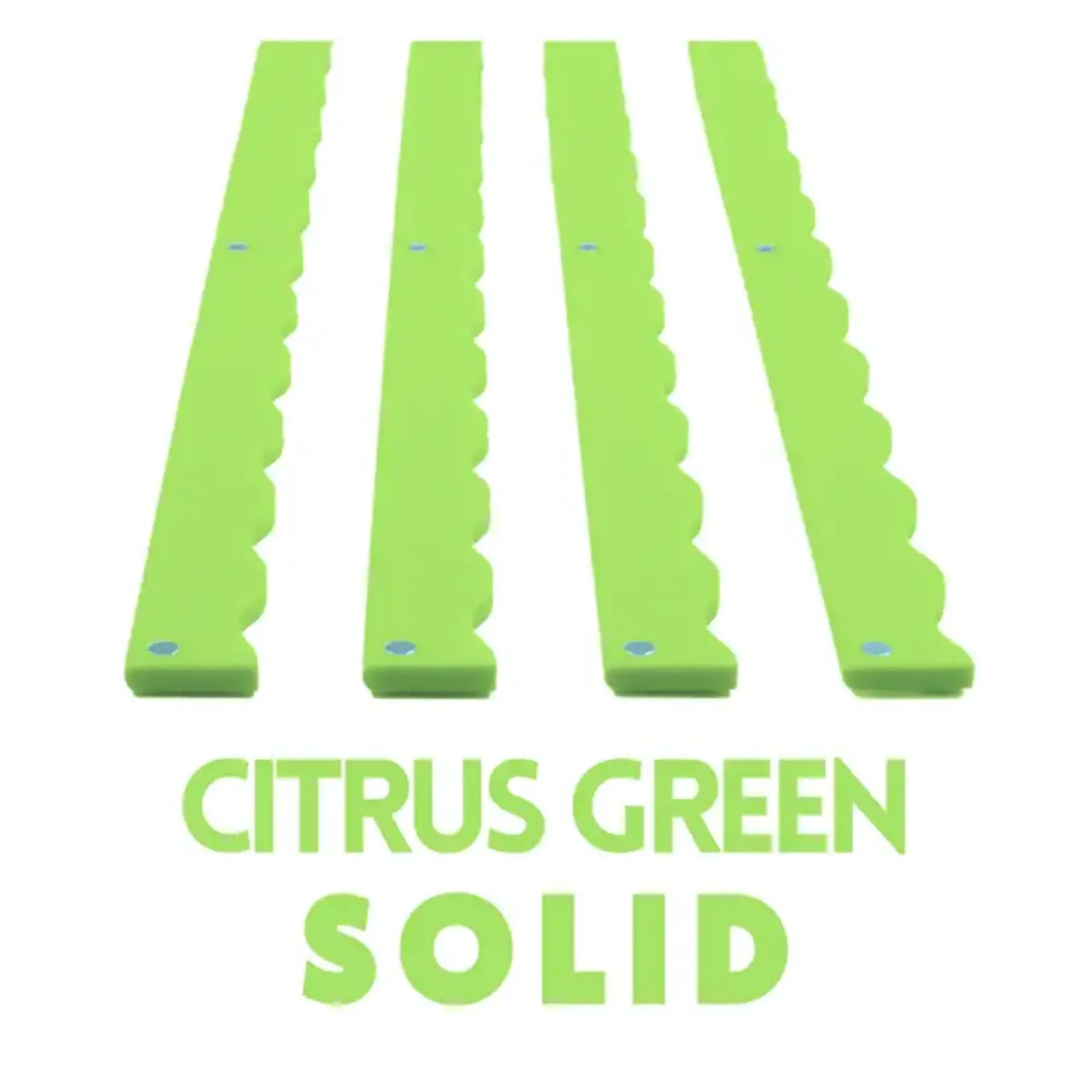 My Fair Mahjong Solid Wavy Citrus Green Premium Acrylic Mahjong Pusher (No Rack Included)