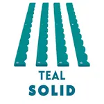 My Fair Mahjong Solid Wavy Teal Green Premium Acrylic Mahjong Pusher (No Rack Included)