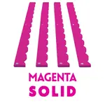 My Fair Mahjong Solid Wavy Magenta Premium Acrylic Mahjong Pusher (No Rack Included)