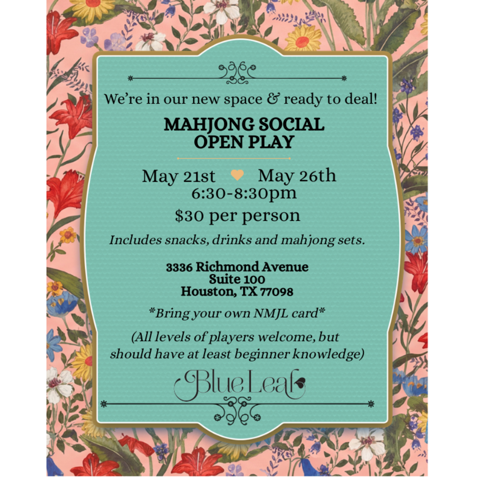 May 26th Open Play
