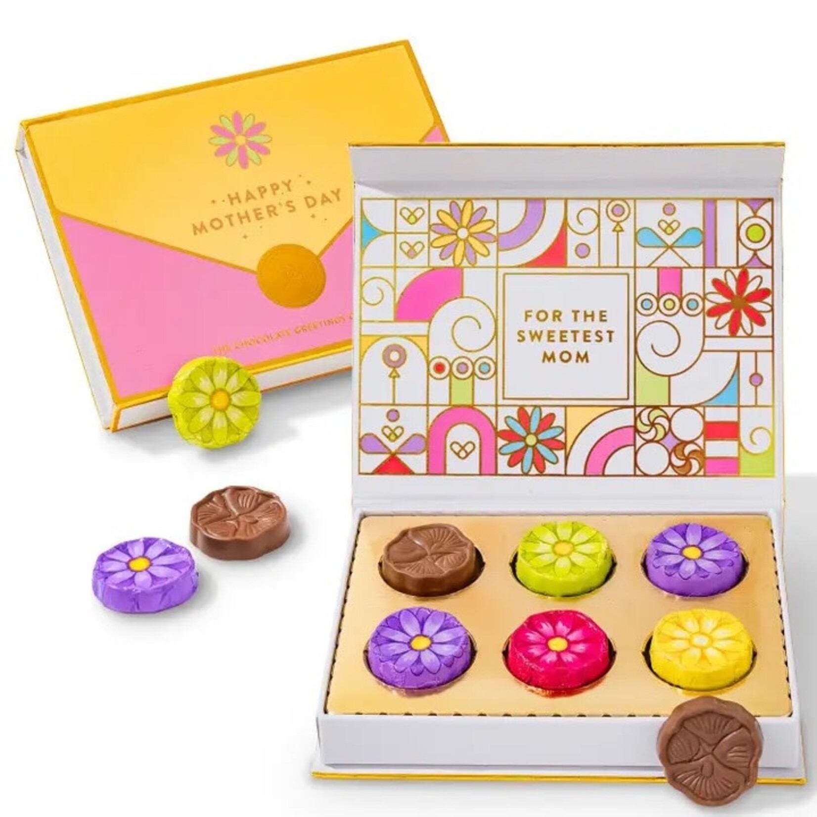 Bonnie & Pop Mother's Day Gift, Chocolate Card Gift Box, 6
