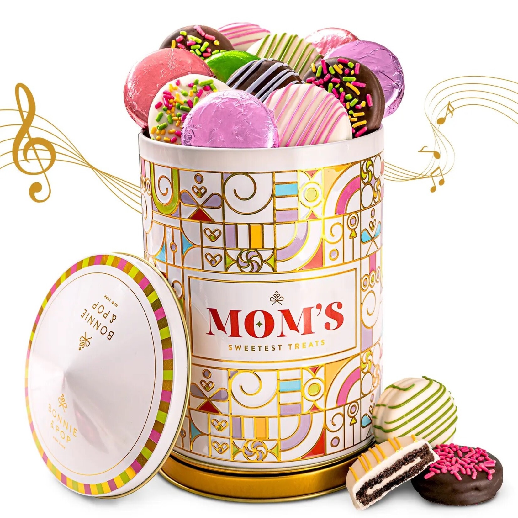Bonnie & Pop Mother’S Day Gift Basket – Musical Rotating Chocolate Carousel with Gourmet Chocolate