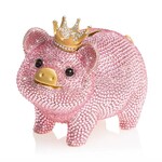 Jay Strongwater Gatsby Pavé Piggy Bank with Crown