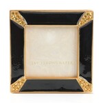 Jay Strongwater Leland Pavé Corner 2" Frame - Black