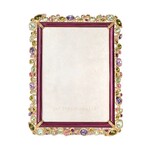 Jay Strongwater Leslie Bejeweled 5" X 7" Frame - Bouquet