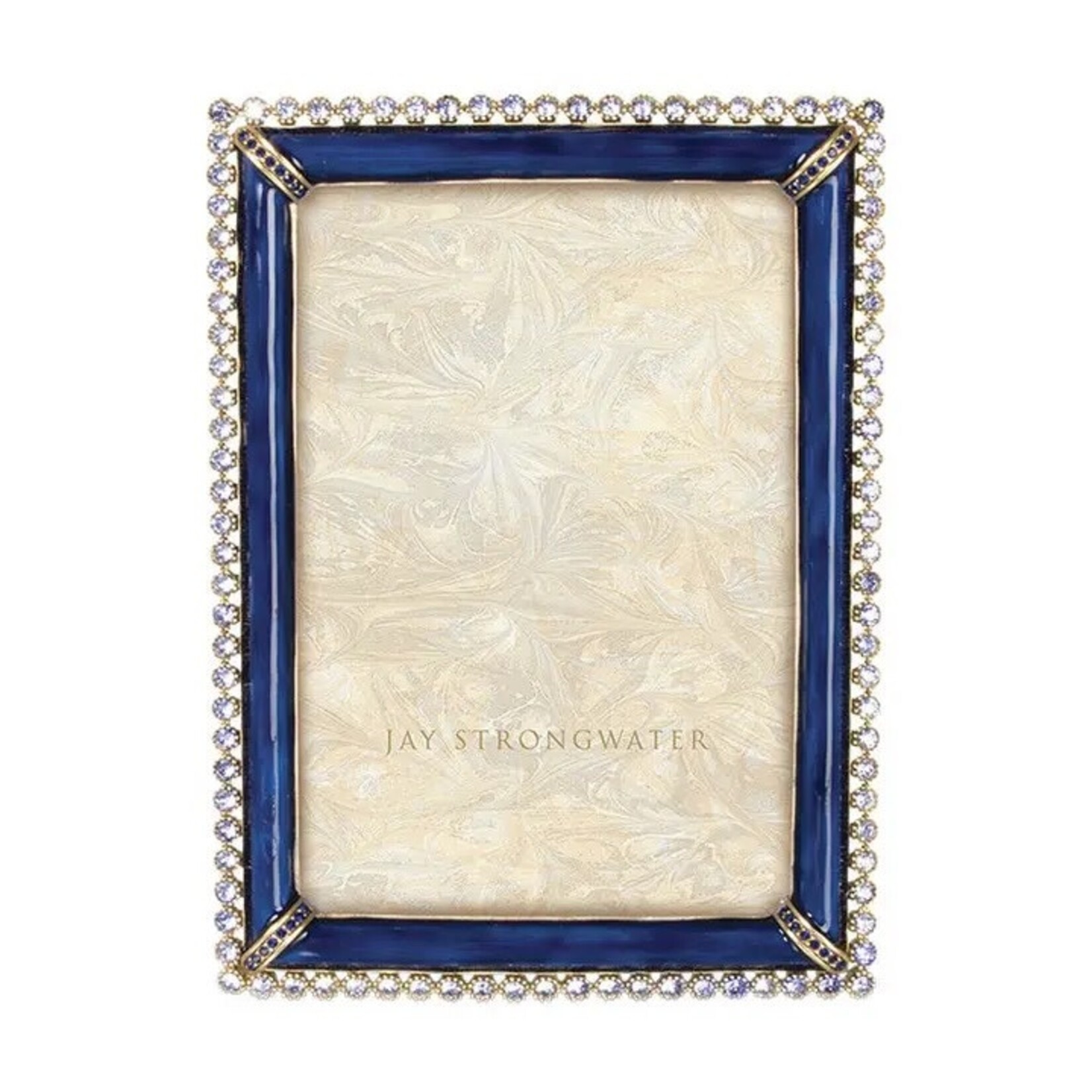 Jay Strongwater Lorraine Stone Edge 4" X 6" Frame