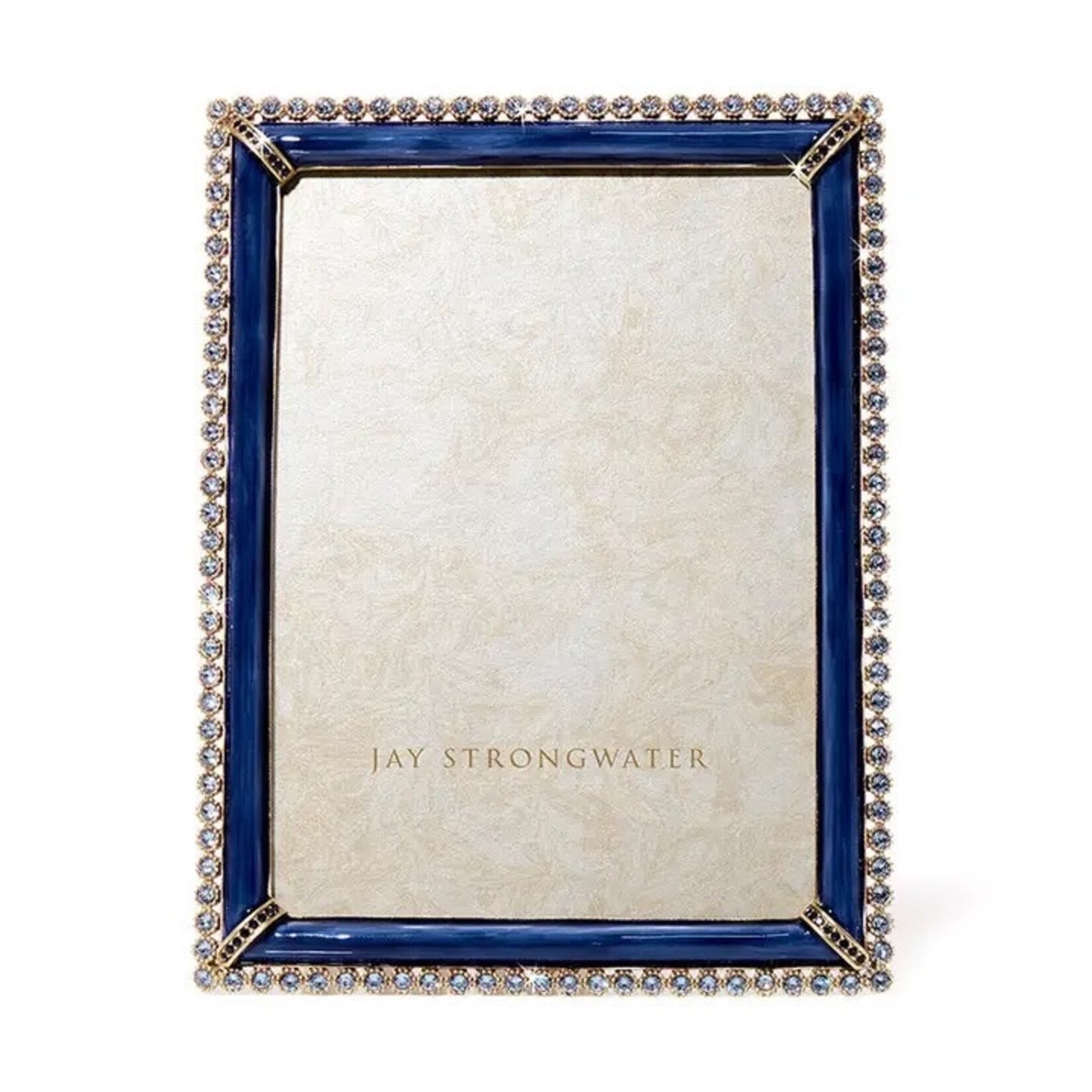 Jay Strongwater Lucas Stone Edge 5" X 7" Frame - Delft Garden