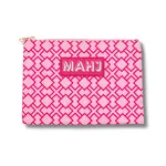 My Fair Mahjong Geometric Pink Card & Accessory Bag