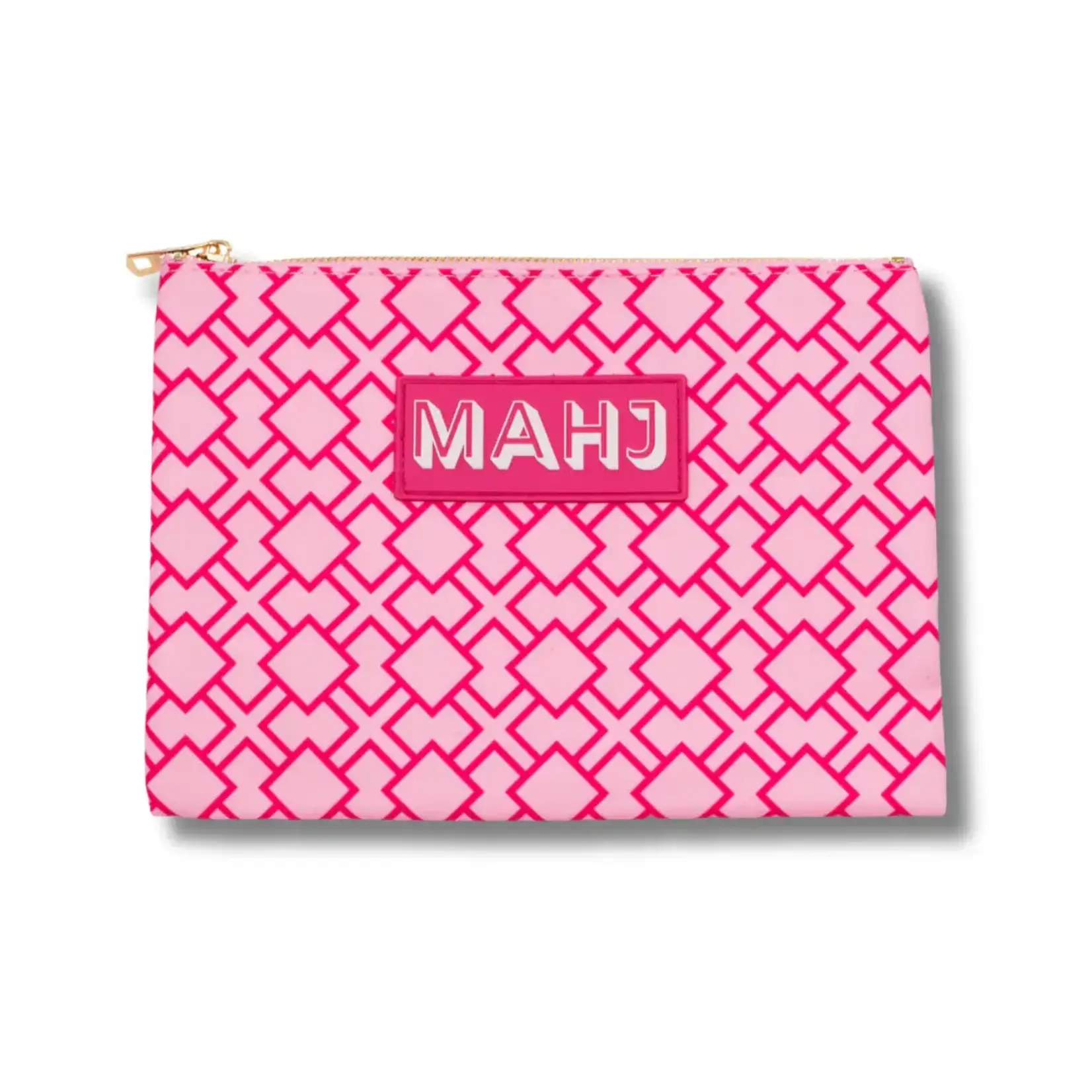 My Fair Mahjong Geometric Pink Card & Accessory Bag